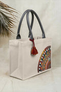 Zubali Canvas Tote Desert Bloom - Ash White