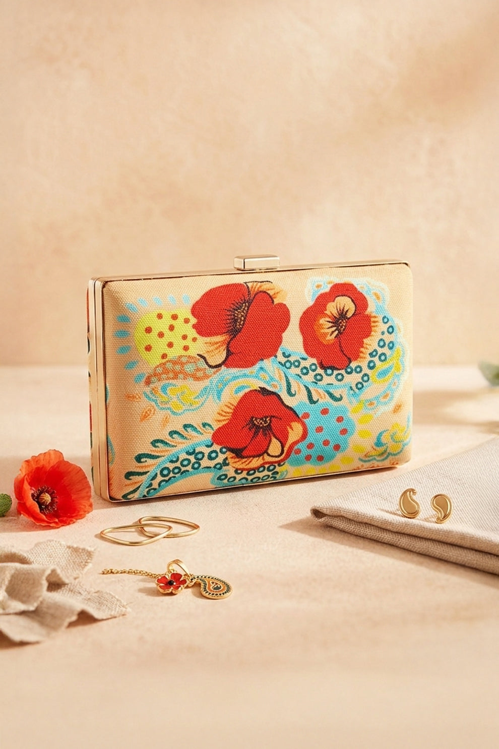 Zubali Clutch Poppy Passion