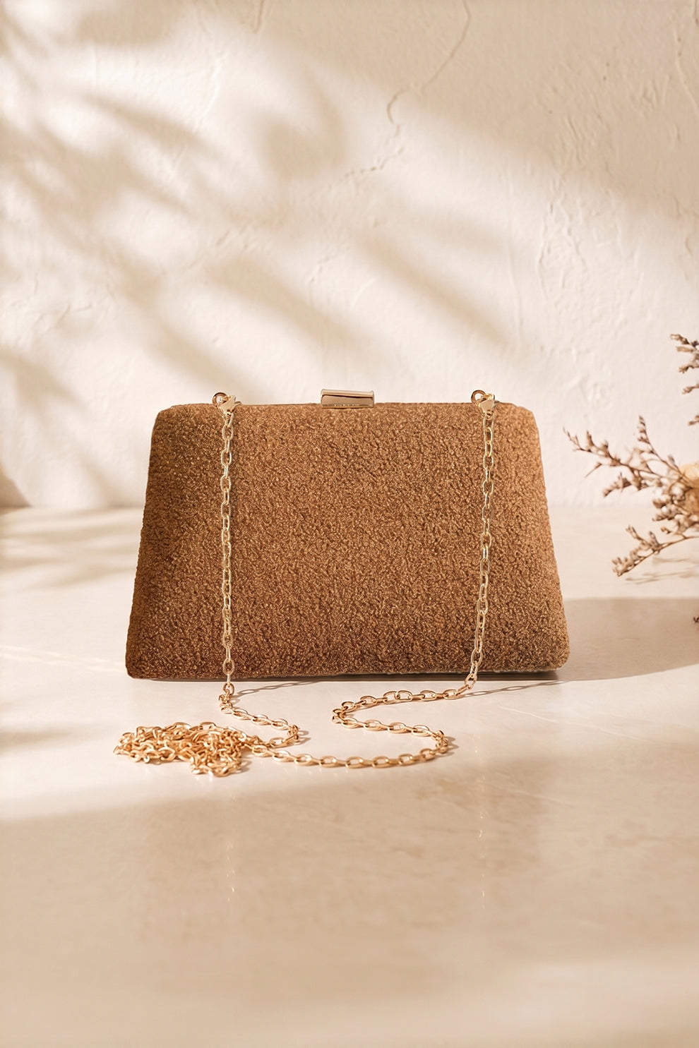 Zubali Clutch Sera - Nude Brown