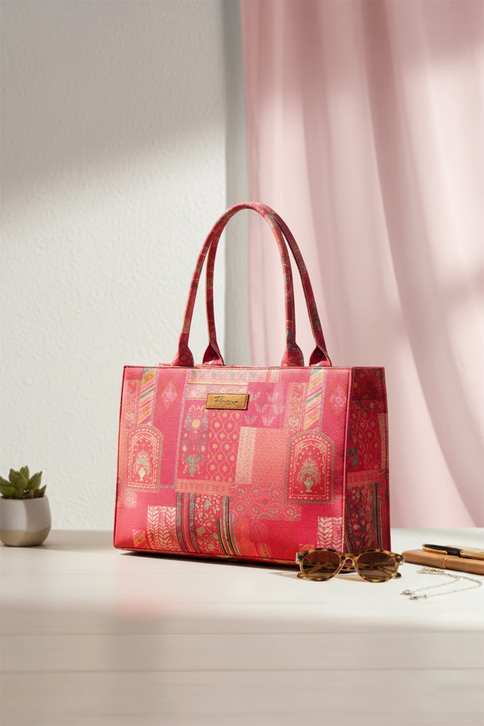 Zubali Canvas Tote Crimson