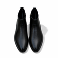 Black Leather Ankle Boots