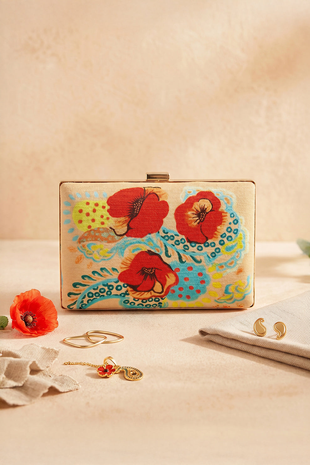 Zubali Clutch Poppy Passion