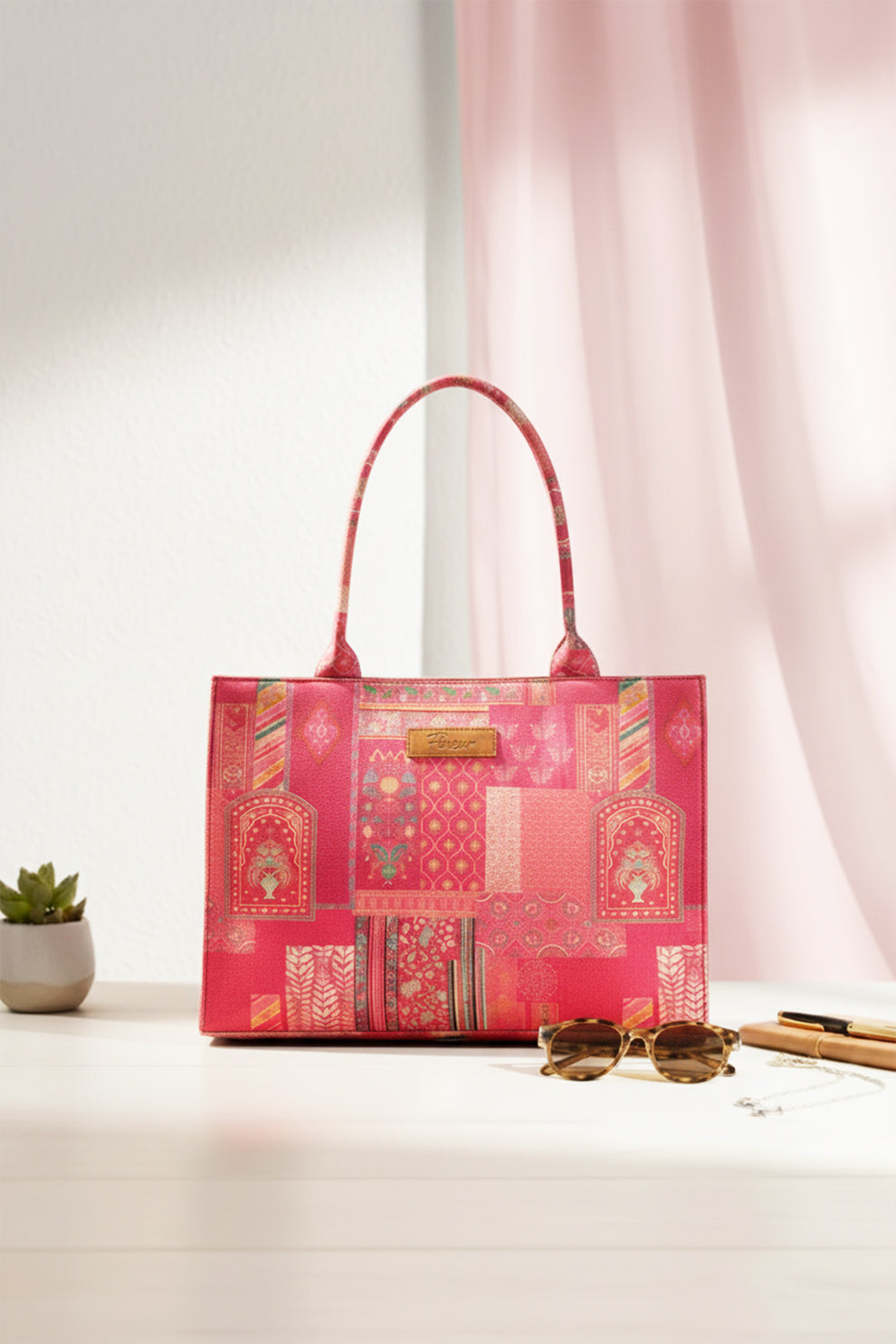 Zubali Canvas Tote Crimson
