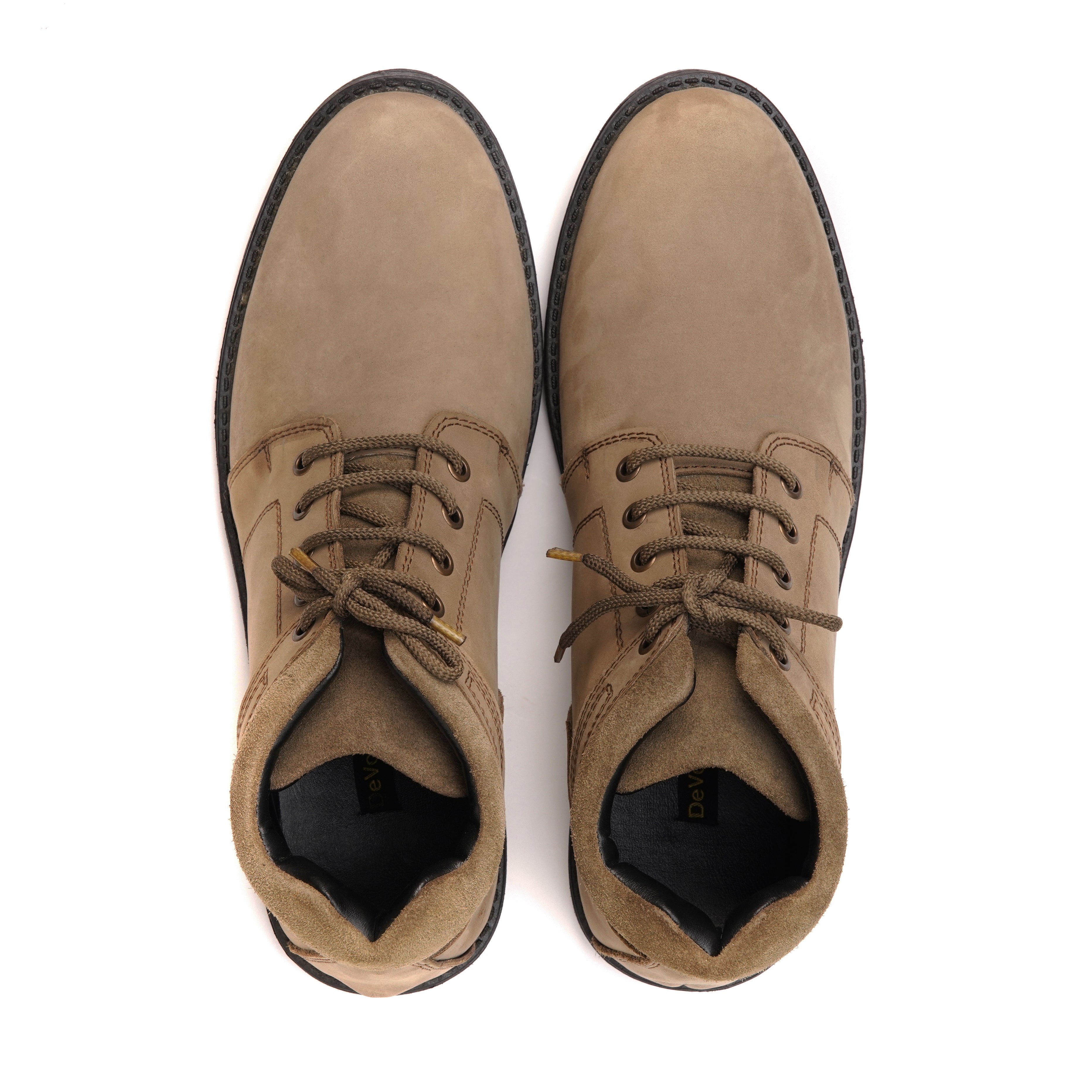 Grey Ankle Boots — Oily Leather