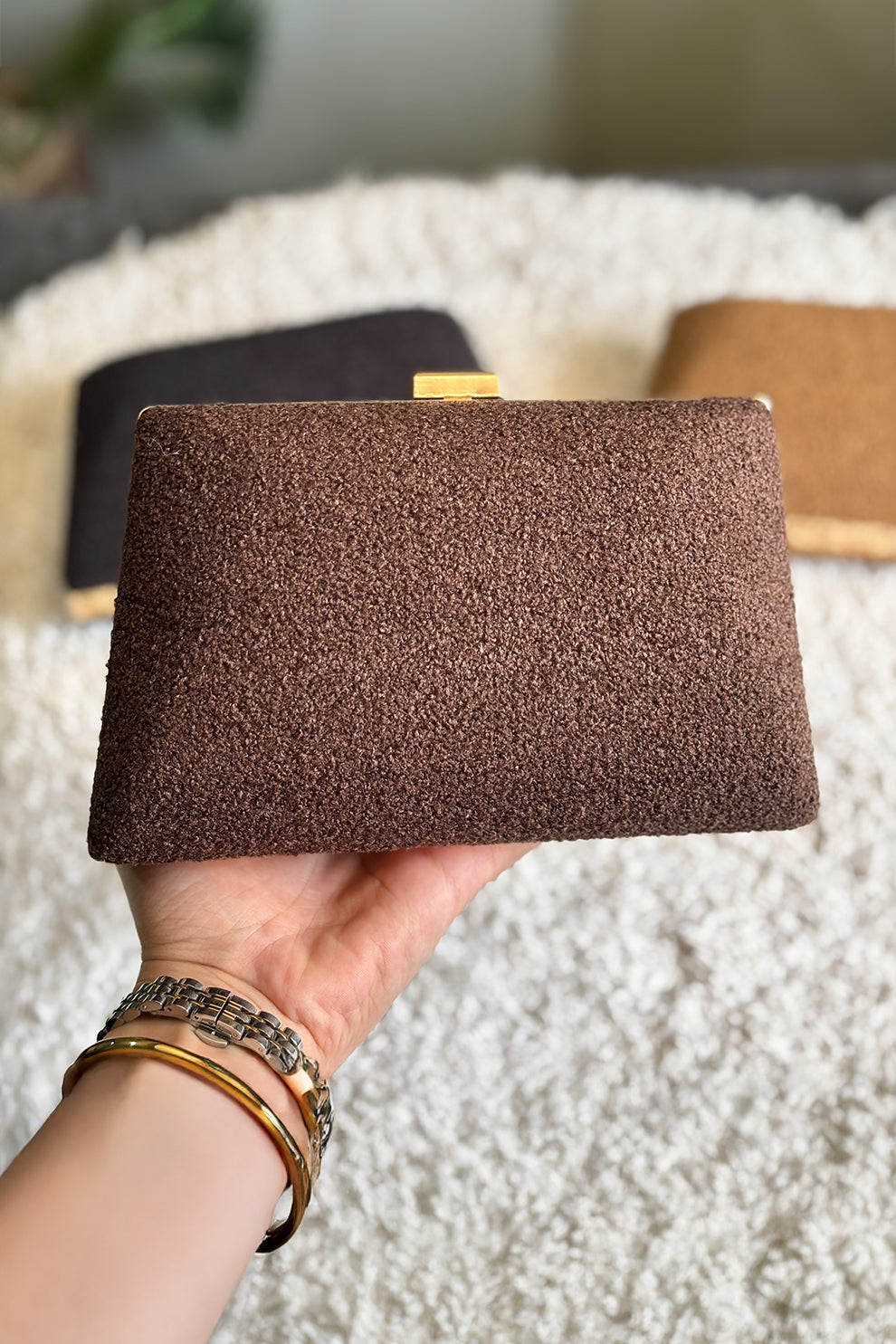 Zubali Clutch Sera - Chocolate Brown