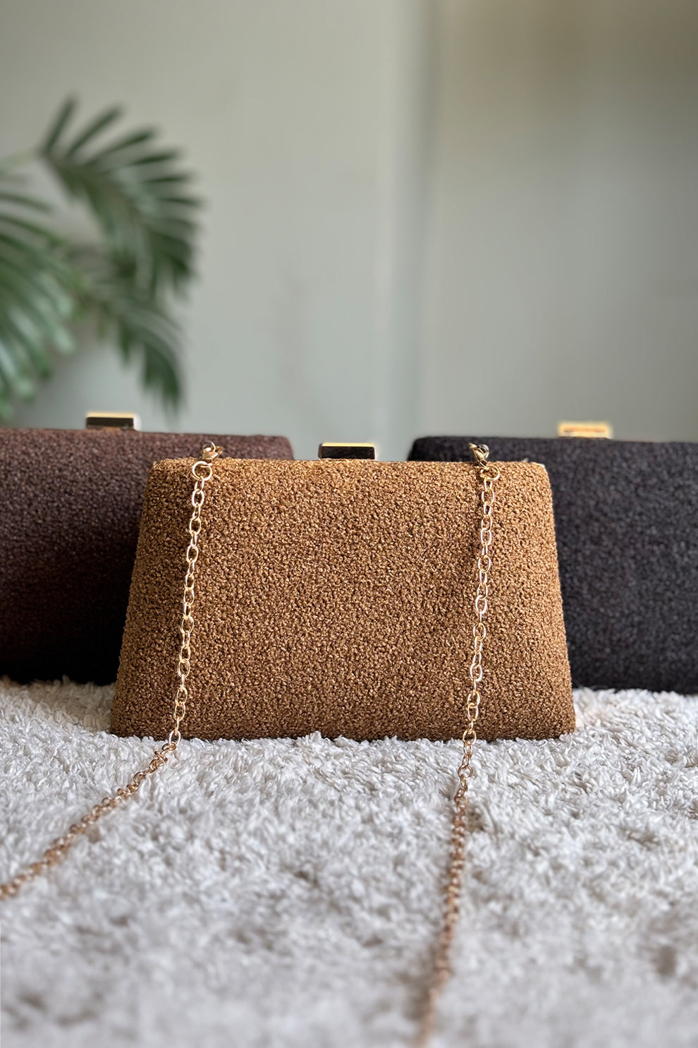 Zubali Clutch Sera - Nude Brown