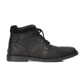 Black Ankle Boots — Oily Leather