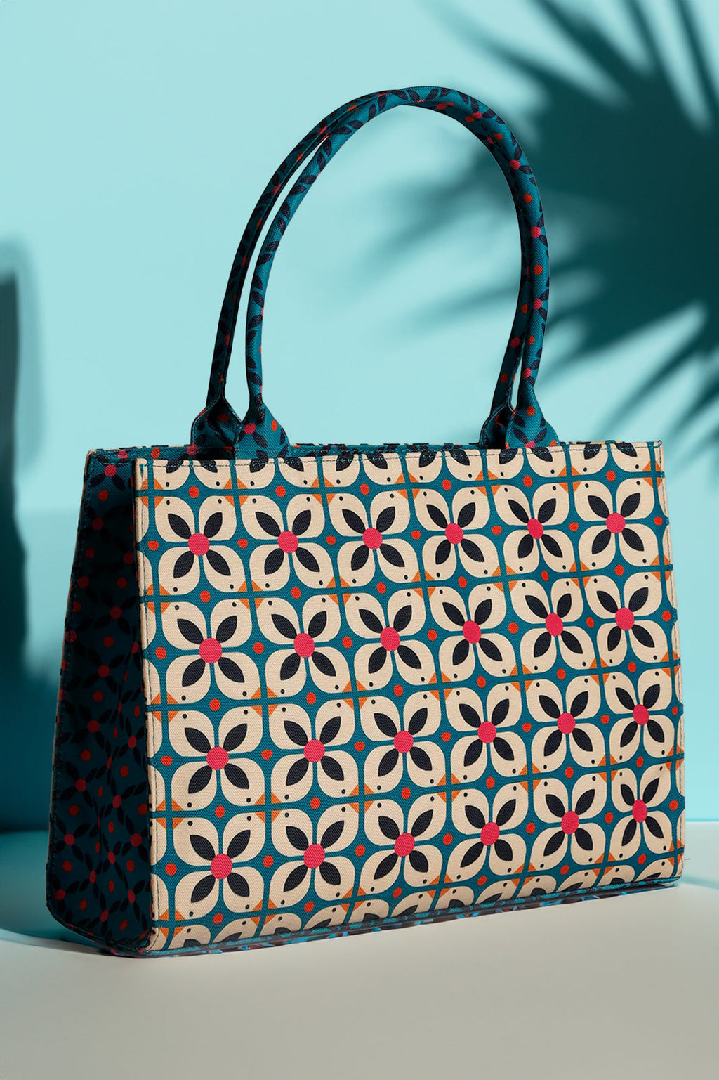 Zubali Canvas Tote Bag Petal Rush