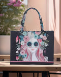 Zubali Canvas Tote Cherry Twinkle - Black