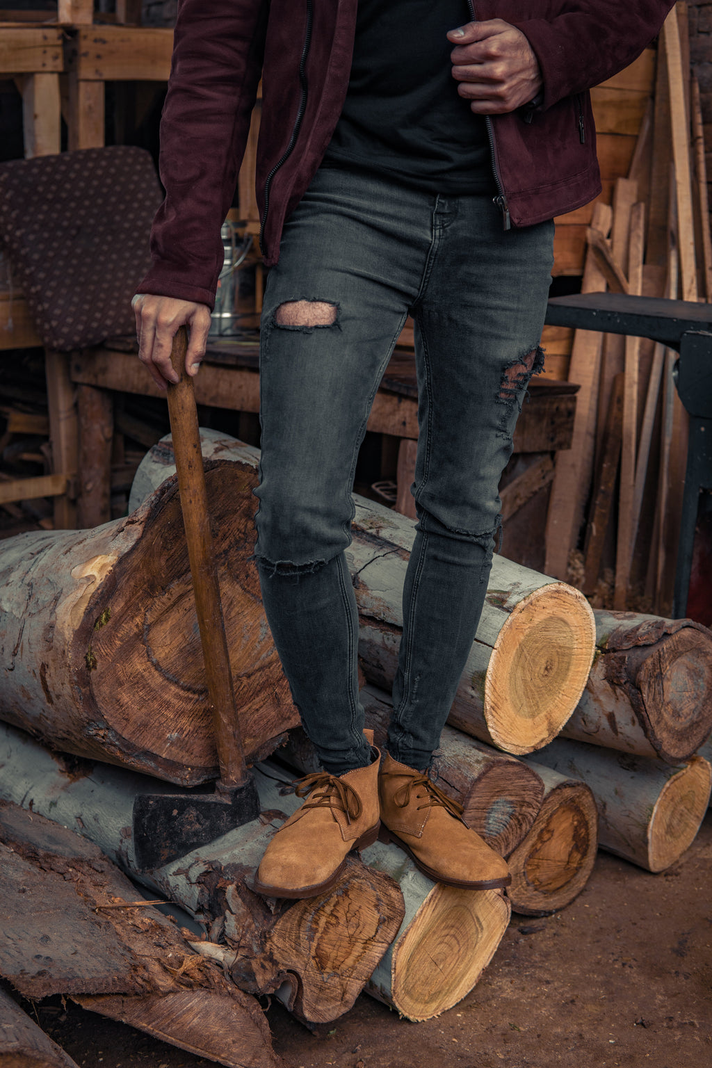 Camel Suede Shoes