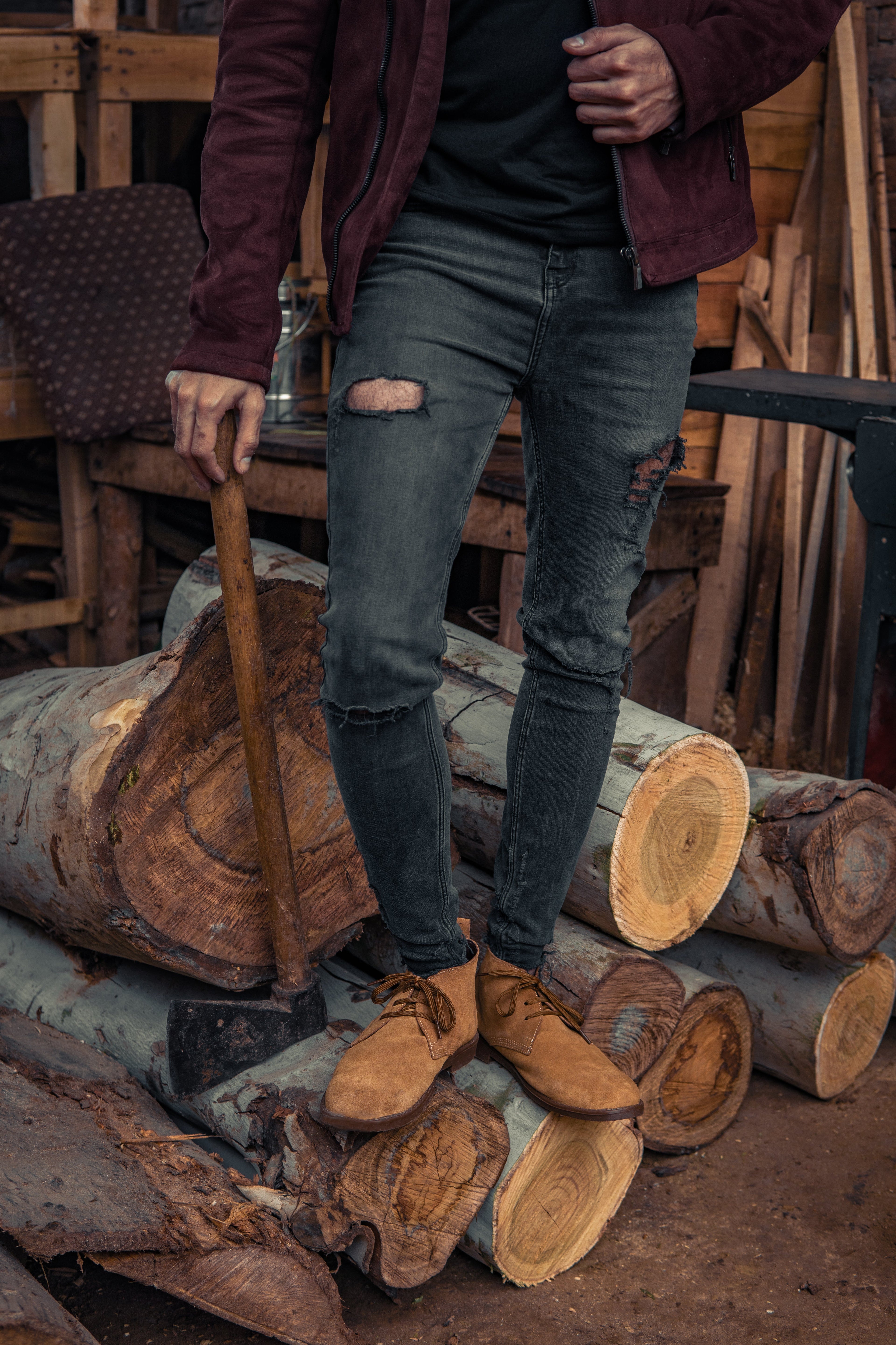 Camel Suede Shoes