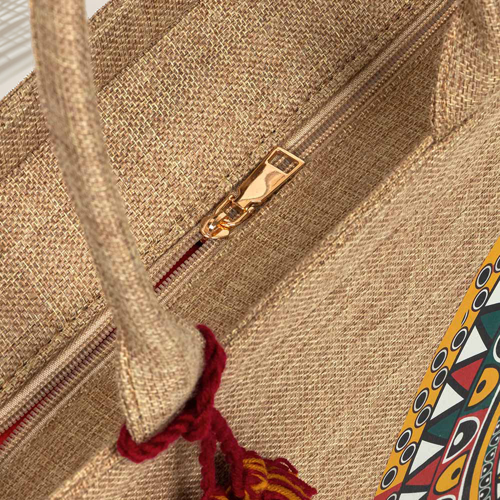Zubali Canvas Tote Desert Bloom - Beige