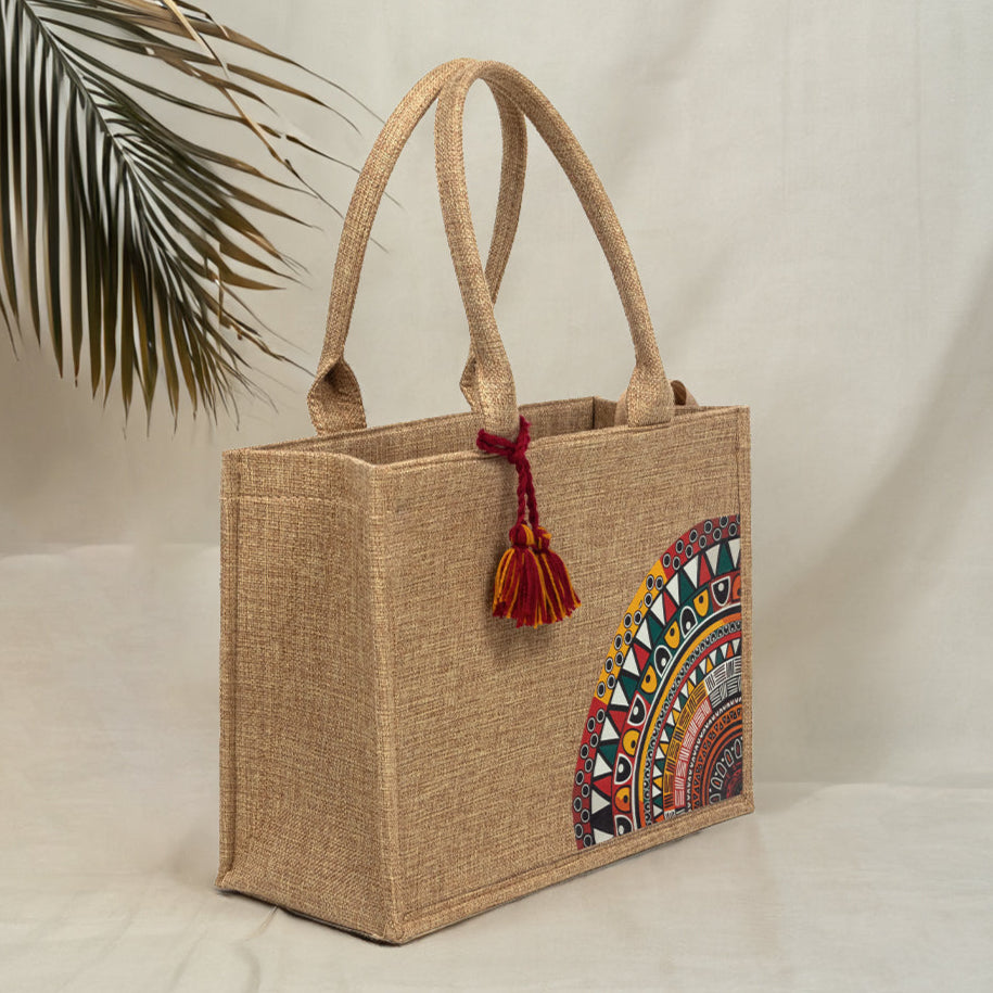 Zubali Canvas Tote Desert Bloom - Beige