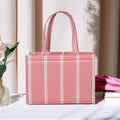 Zubali Mini Canvas Tote Breeze pink Striped