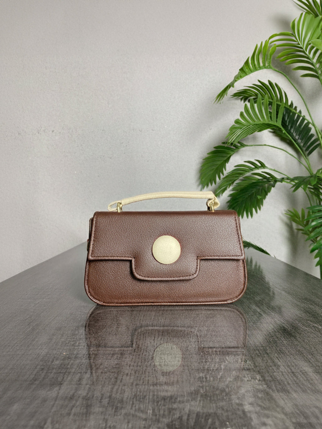 Zubali Handbag Dot Luxe - Brown