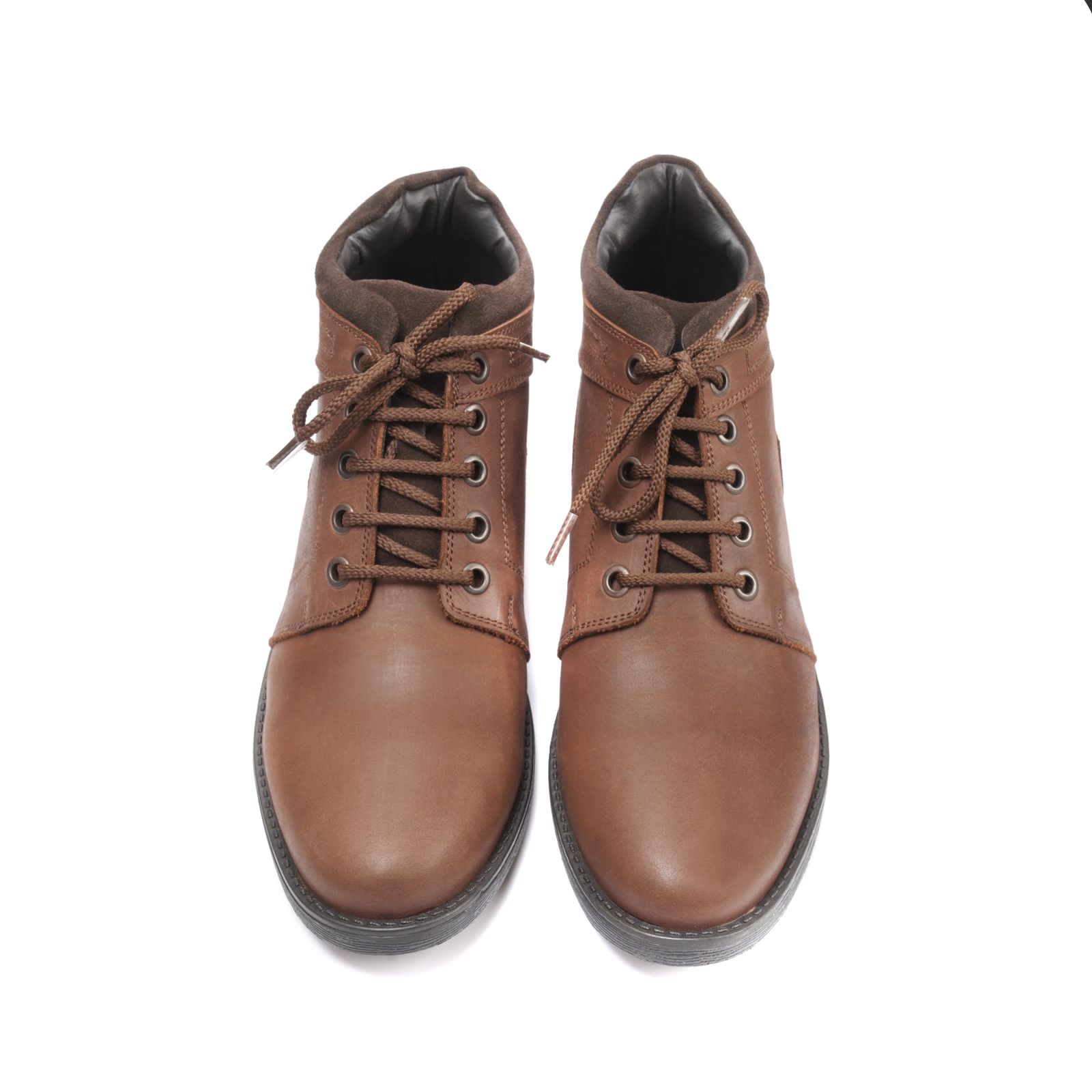 Brown Ankle Boots — Oily Leather