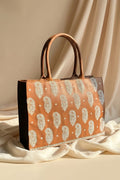 Zubali Embroidery Tote Bag Daily Carry - Mustard